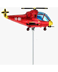 Μπαλόνια ελικόπτερο κόκκινο 25 εκατοστά minishape