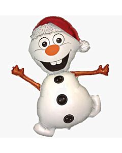 Μπαλόνια χιονάνθρωπος Olaf 83 cm Κόκκινο σκούφο
