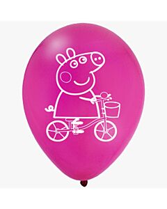 Μπαλόνια 12 ιντσών φούξια Peppa το γουρουνάκι 15 τεμάχια ΣΥΣΚΕΥΑΣΜΕΝΑ ND