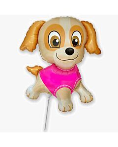 Μπαλόνια σκυλάκι Puppy ροζ 25 εκατοστά minishape