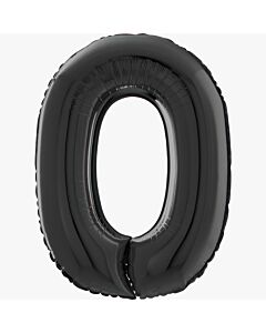 Μπαλόνι Αριθμός Νο 0 Μαύρο 70 cm για ήλιο