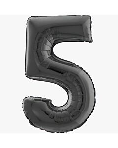 Μπαλόνι Αριθμός Νο 5 Μαύρο 70 cm για ήλιο