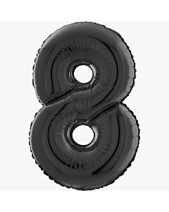 Μπαλόνι Αριθμός Νο 8 Μαύρο 70 cm για ήλιο