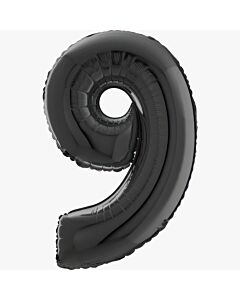 Μπαλόνι Αριθμός Νο 9 Μαύρο 70 cm για ήλιο