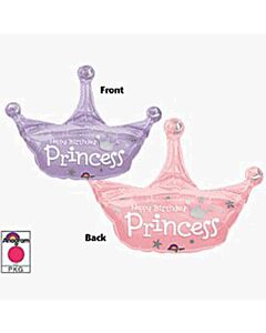 Μπαλόνια Anagram Supershape Princess στέμμα Happy birthday
