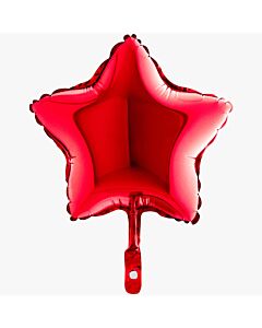 Μπαλόνι foil 4'' κόκκινο αστεράκι