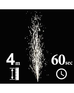 Σιντριβάνι εξωτερικού χώρου 4 μέτρα 60 δευτερόλεπτα ψυχρής φλόγας