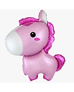 Μπαλόνια αλογάκι πόνυ ροζ 87 εκατοστά, Flexmetal