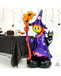 Μπαλόνια AirLoonz Τρομακτική Μάγισσα-Halloween 60 x 139 cm φουσκώνουν με αέρα.