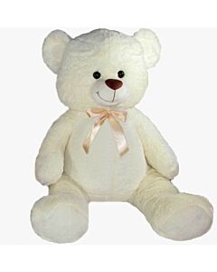 Αρκούδος λούτρινος λευκός 95 εκατοστά