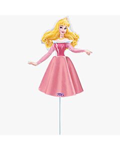 Anagram Μπαλόνια 9 inch Princess Ωραία κοιμωμένη με υφασμάτινο φόρεμα Ροζ