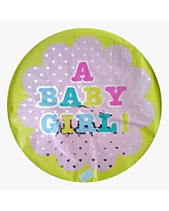 Μπαλόνι 18 inch foil Baby girl dots ND
