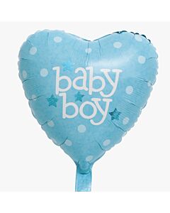 Μπαλόνι Baby Boy καρδιά - 45 εκατοστά