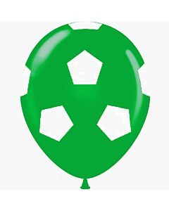 Μπαλόνια 12 ιντσών πράσινα τυπωμένα μπάλα ποδοσφαίρου 15 τεμάχια ΣΥΣΚΕΥΑΣΜΕΝΑ ND