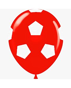 Μπαλόνια 12 ιντσών κόκκινα τυπωμένα μπάλα ποδοσφαίρου 15 τεμάχια ΣΥΣΚΕΥΑΣΜΕΝΑ ND