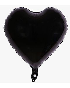 Μπαλόνι 18 ιντσών καρδιά μαύρη