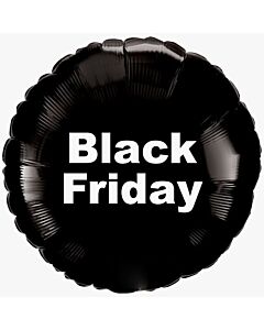  Μπαλόνια Black Friday, στρογγυλό μαύρο 18 ιντσών  