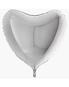 Μπαλόνι foil 36 ιντσών ασημί καρδιά BF ND
