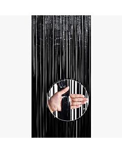 Μαύρη κουρτίνα διακοσμητική (Διάσταση 2 μέτρα ύψος Χ 1 μέτρο πλάτος)