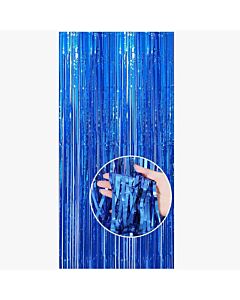 Μπλε κουρτίνα διακοσμητική (Διάσταση 2 μέτρα ύψος Χ 1 μέτρο πλάτος)