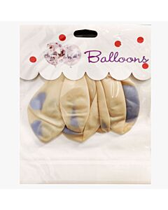 Μπαλόνια 12 ιντσών με κομφετί μπλε σε συσκευασία 5 τεμαχίων