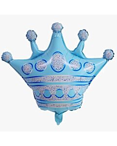 Μπαλόνι foil στέμμα γαλάζιο