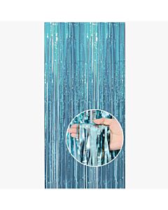 Γαλάζια κουρτίνα διακοσμητική (Διάσταση 2 μέτρα ύψος Χ 1 μέτρο πλάτος)