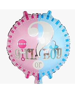 Μπαλόνι Boy Or Girl στρογγυλό 45 εκατοστά - Gender Reveal