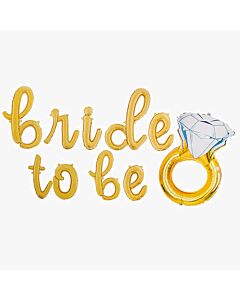 Μπαλόνια Σετ Bride To be - Δαχτυλίδι (10 Τεμάχια)