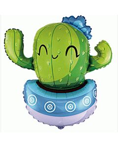 Μπαλόνια κάκτος μπλε 83 εκατοστά