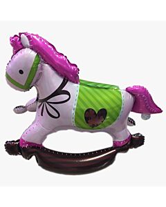 Μπαλόνι 3D καρουζέλ αλογάκι girl (Συσκευασμένο)