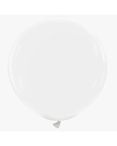 Μπαλόνι 36'' - 120 εκατοστά Λευκό Ολοστρόγγυλο