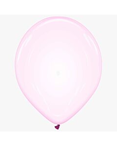 Μπαλόνια 13 ιντσών Crystal Απαλό Ροζ Soap Pink (15 Τεμάχια)