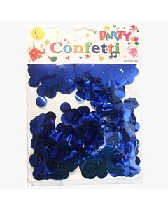 Στρογγυλό κομφετί foil (25 γρ) 1,5 εκ ΜΠΛΕ