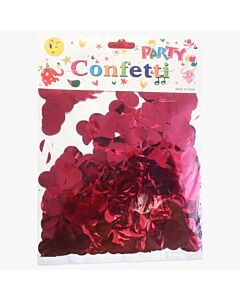 Στρογγυλό κομφετί foil (25 γρ) 1,5 εκ ΚΟΚΚΙΝΟ