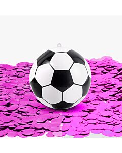 Μπάλα Ποδοσφαίρου Gender Reveal με Φούξια Κομφετί