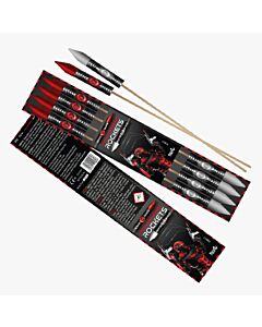 Ρουκέτα CP323 Red Warrior Rocket (Συσκευασία 8 τεμάχια)