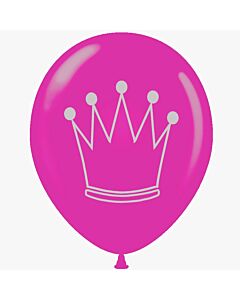 Μπαλόνια 12 ιντσών με στέμμα πριγκίπισσας (15 τεμάχια) 