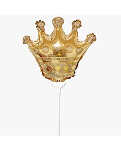 Μπαλόνι στέμμα χρυσό minishape