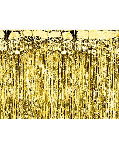 Χρυσή κουρτίνα διακόσμησης 250cm ύψος, 90cm πλάτος 