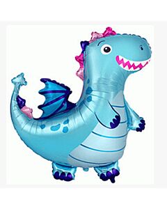 Μπαλόνια Δεινόσαυρος Δράκος γαλάζιος 83 εκατοστά, Flexmetal