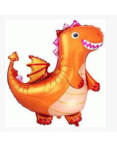 Μπαλόνια Δεινόσαυρος Δράκος πορτοκαλί 83 εκατοστά, Flexmetal
