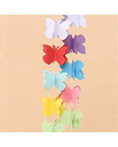 Γιρλάντα διακόσμησης με χάρτινες πεταλούδες 3D κρεμαστή 2 μέτρων για μπαλόνια 