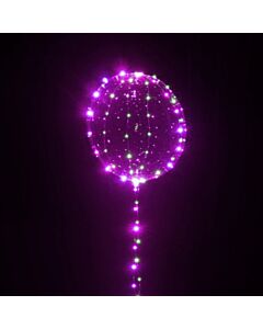 Μπαλόνι φωτιζόμενο 24 ιντσών LED μωβ