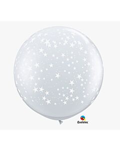 Qualatex Μπαλόνι 3 feet διάφανο αστεράκια ND
