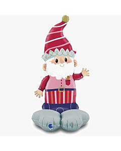 Μπαλόνι (AirLoonz) Elf Ντυμένος Άγιος Βασίλης 132 εκατοστά - Grabo The Stands Up 52''