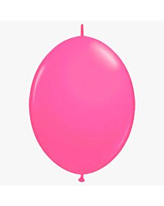 Μπαλόνι λάτεξ 14 ιντσών γιρλάντας με 2 άκρες φούξια 15 τεμάχια 