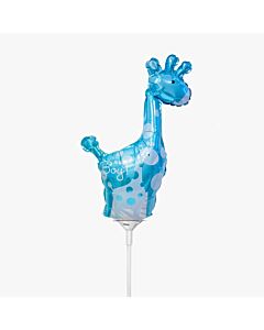 Μπαλόνι Καμηλοπάρδαλη Γαλάζια Mini shape, έτοιμο για χρήση