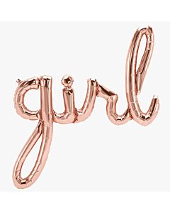 Μπαλόνι rose gold σχηματισμένη λέξη Girl