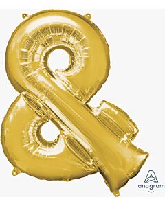Μπαλόνια σύμβολο '&' χρυσό 85 εκατοστά